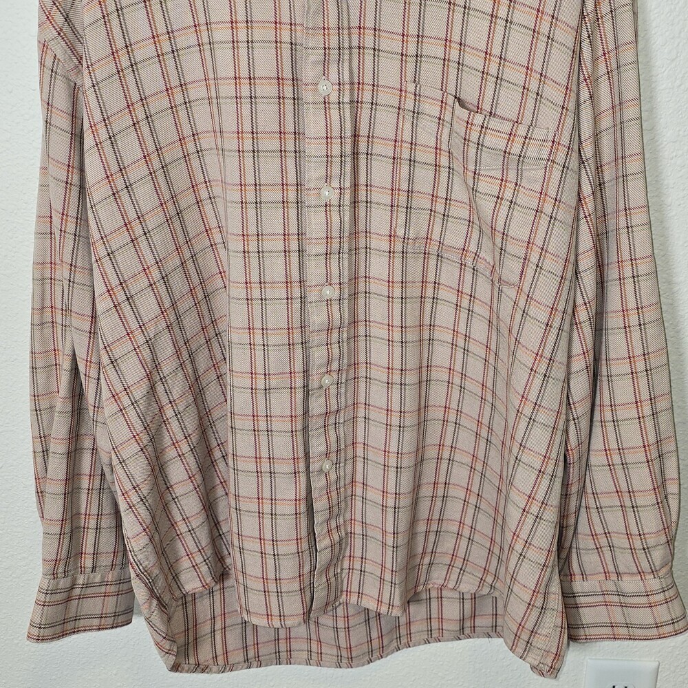 Alan Flusser XL Plaid Button Up Shirt Killer Klowns From Outer Space Graphic - Picture 7 of 9